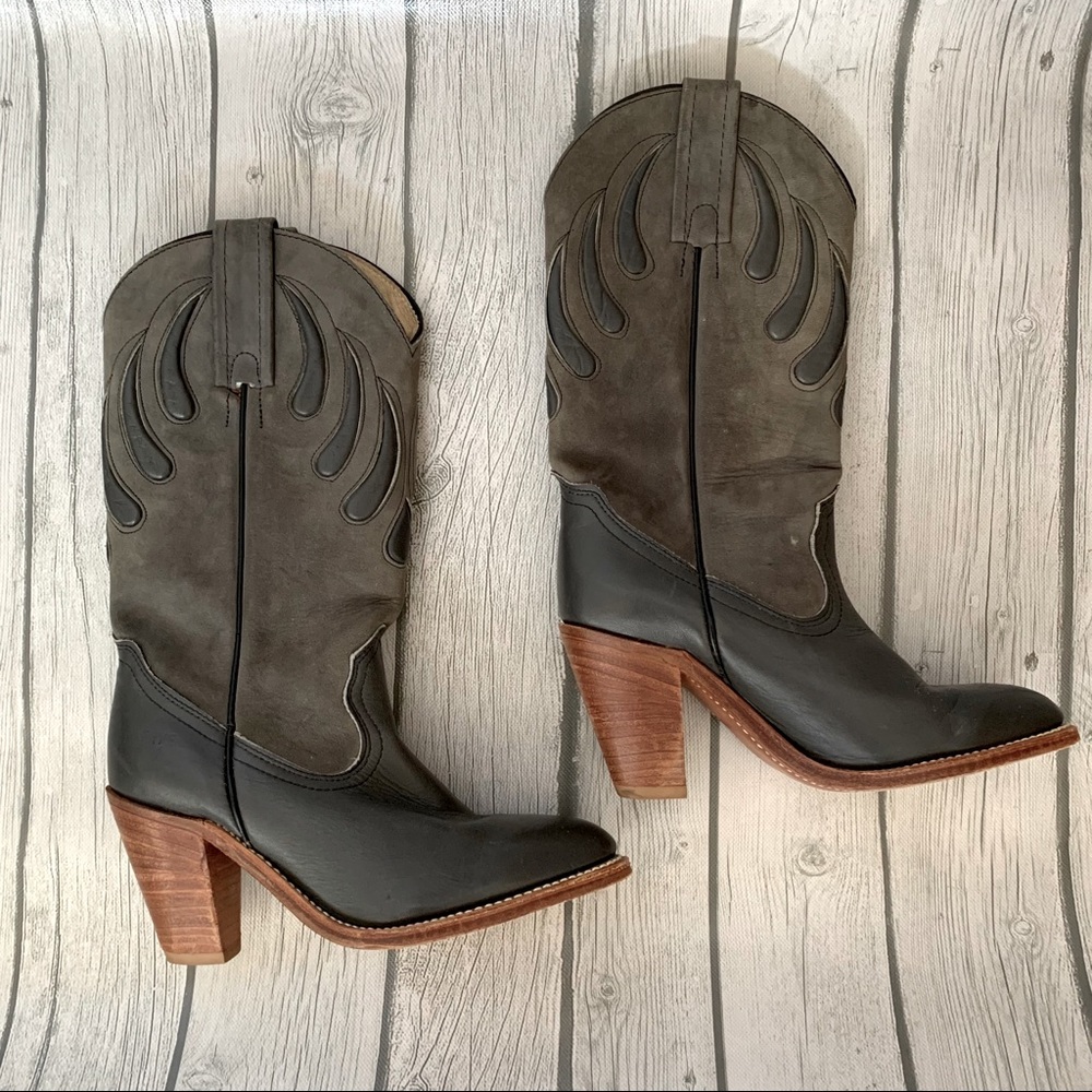 Vintage Frye Leather Cowboy/Western Boots
